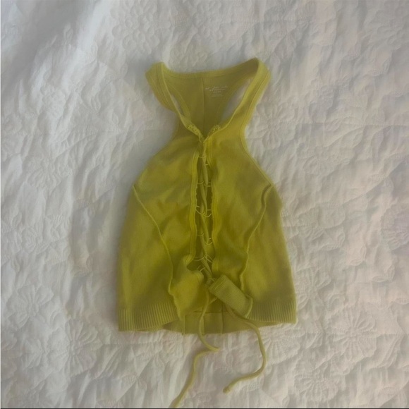 Urban Outfitters Tops - Urban Outfitters Halter Tie Open Top in Green Size XS/S